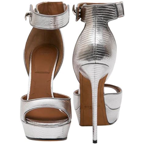 givenchy heels silver